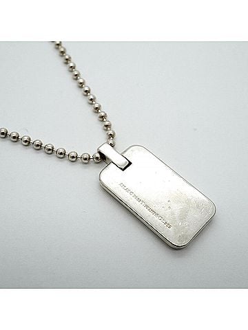 Tiffany & Co. Tiffany &amp; Co. Atlas Plate Ball Chain Necklace, Sterling Silver 925, Women's (view 2)