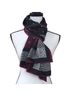 Talbots 100% Silk Graphic Pink Black Scarf One size - photo 2