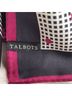 Talbots 100% Silk Graphic Pink Black Scarf One size - photo 4