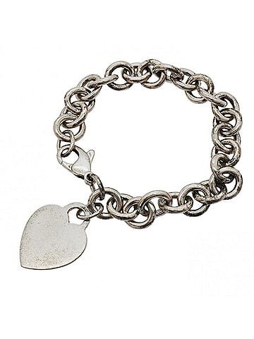 Tiffany & Co. Tiffany &amp; Co. Heart Tag Bracelet, Sterling Silver 925, Women's (view 1)