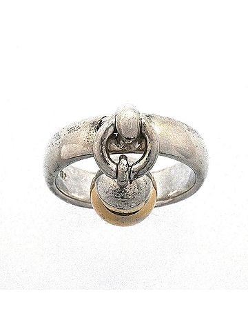Tiffany & Co. Tiffany &amp; Co. Ball Dunkle Ring, 18K Yellow Gold (KYG), Sterling Silver 925, Women's (view 2)