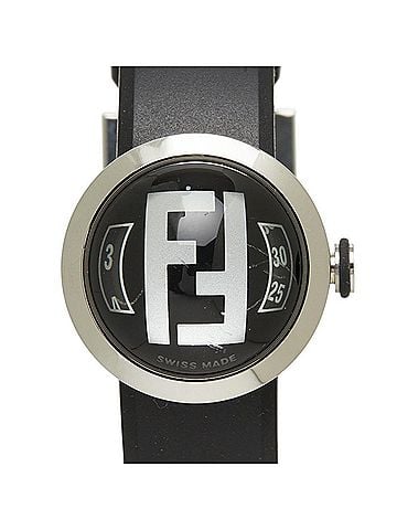 Fendi Fendi Bousla Watch 8010L Quartz Black Dial Stainless Steel Rubber Women's FENDI (view 1)