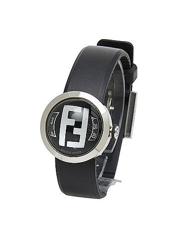 Fendi Fendi Bousla Watch 8010L Quartz Black Dial Stainless Steel Rubber Women's FENDI (view 2)