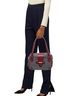 Eric Javits Stripes Multi Color Red Blue Leather Shoulder Bag One size - photo 8