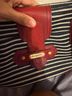 Eric Javits Stripes Multi Color Red Blue Leather Shoulder Bag One size - photo 10