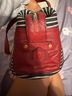 Eric Javits Stripes Multi Color Red Blue Leather Shoulder Bag One size - photo 5