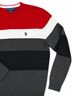 U.S. Polo Assn. 100% Acrylic Stripes Red White Gray Black Pullover Sweater Size M - photo 3