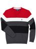 U.S. Polo Assn. 100% Acrylic Stripes Red White Gray Black Pullover Sweater Size M - photo 1