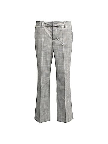 Zadig & Voltaire Zadig &amp; Voltaire Plaid Bootcut Trousers in Grey Wool (view 1)
