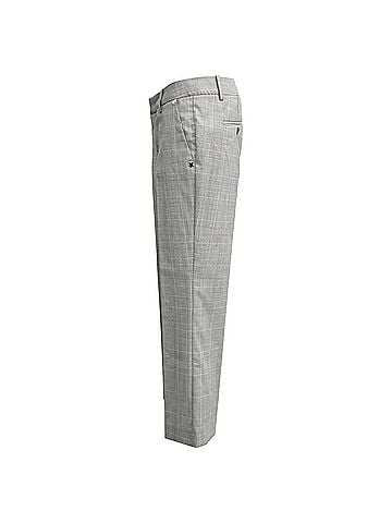 Zadig & Voltaire Zadig &amp; Voltaire Plaid Bootcut Trousers in Grey Wool (view 2)