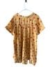 Easel 100% Polyester Floral Yellow Red Orange Casual Dress Size L - photo 2