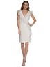 DKNY 95% Polyester 5% Elastane 100% Polyester Solid White Cocktail Dress Size 2 - photo 1