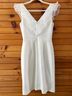 DKNY 95% Polyester 5% Elastane 100% Polyester Solid White Cocktail Dress Size 2 - photo 5