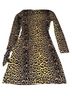 BCBGMAXAZRIA Leopard Print Yellow Black Casual Dress Size XS - photo 2