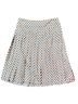 Tory Burch 100% Silk Print Blue Purple Brown White Silk Skirt Size 8 - photo 1