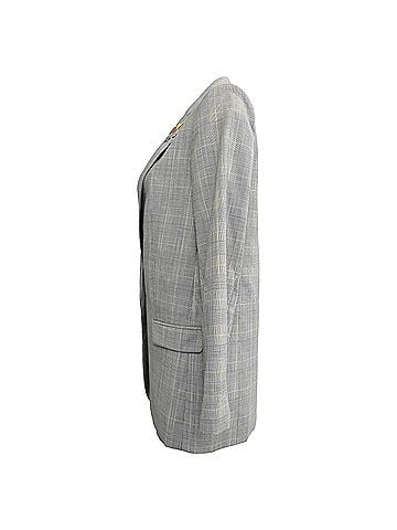 Zadig & Voltaire Zadig &amp; Voltaire Plaid Single-Breasted Blazer in Grey Wool (view 2)