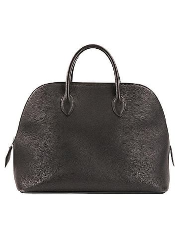 Hermès HERMES Bolide Web 30 Leather Handbag, Noir Black, Women's (view 1)