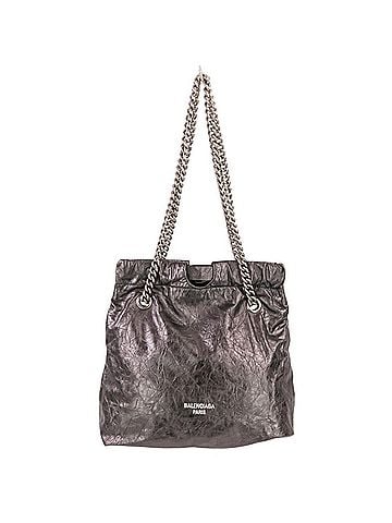 Balenciaga BALENCIAGA Crush Small Tote Chain Shoulder Bag 742942 Silver Color Women's (view 1)
