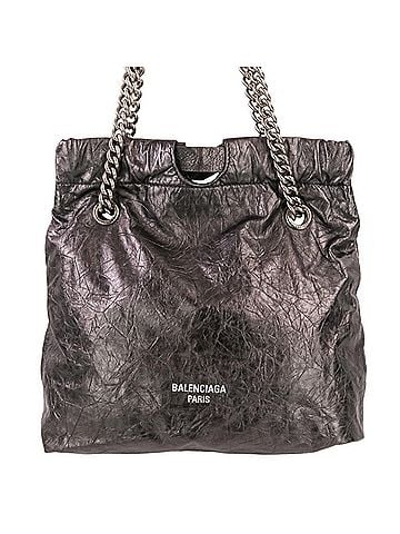 Balenciaga BALENCIAGA Crush Small Tote Chain Shoulder Bag 742942 Silver Color Women's (view 2)