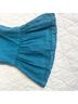 bryn WALKER 100% Linen Solid Blue 3/4 Sleeve Blouse Size L - photo 8