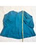 bryn WALKER 100% Linen Solid Blue 3/4 Sleeve Blouse Size L - photo 7