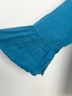 bryn WALKER 100% Linen Solid Blue 3/4 Sleeve Blouse Size L - photo 5