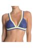 Free People Solid Blue Yellow Leather Belt Size S - photo 1