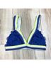 Free People Solid Blue Yellow Leather Belt Size S - photo 4