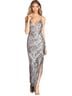Windsor Solid Graphic Silver Gray Cocktail Dress Size S - photo 1