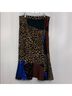 Calvin Klein Print Tan Black Formal Skirt Size 10 - photo 4