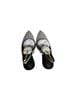 Jessica Simpson Solid Silver Black Heels Size 9 1/2 - photo 3