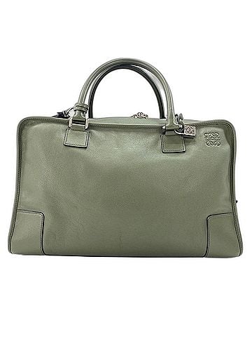Loewe Loewe Amazona 44 Anagram Handbag, Leather, Green (view 2)