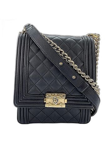 Chanel Chanel Boy Shoulder Bag, Lambskin, Black (view 2)