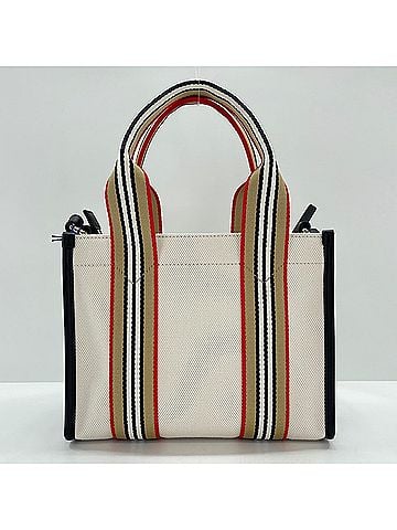 Burberry Burberry Canvas Mini 2-Way Tote Bag, Multicolor (view 2)