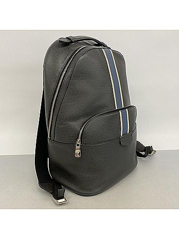Louis Vuitton Louis Vuitton Taiga Anton Backpack Stripe M34405 Black Men's P3290125 (view 2)