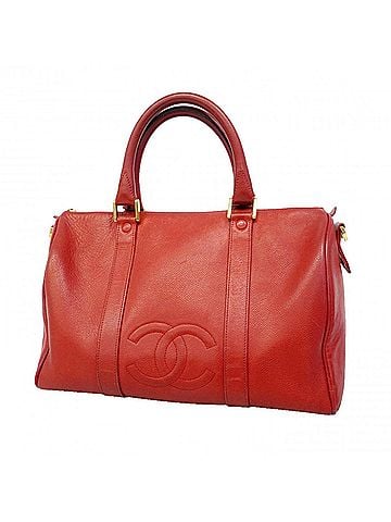 Chanel Chanel handbag, caviar leather, red, women's, P3286569 (view 1)