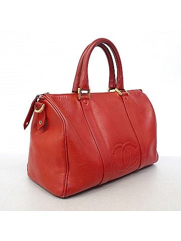 Chanel Chanel handbag, caviar leather, red, women's, P3286569 (view 2)