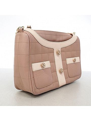 Chanel Chanel Shoulder Bag, Chain Shoulder, Girl Lambskin, Pink Beige, Women's, P3285909 (view 2)