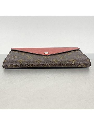 Louis Vuitton Louis Vuitton Tri-fold Long Wallet, Monogram Epi Leather, Portefeuille Marie-Lou Long, M60727, Brown, Coquelicot, Women's, P3266882 (view 2)
