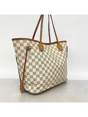 Louis Vuitton Louis Vuitton Damier Azur Neverfull MM Tote Bag N51107 White Women's P3266385 (view 2)