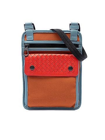 Bottega Veneta Nappa Intrecciato Trimmed Nylon High Tech Crossbody (view 1)