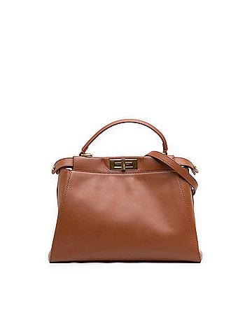 Fendi Medium Calfskin Peekaboo Iconic Satchel (view 1)