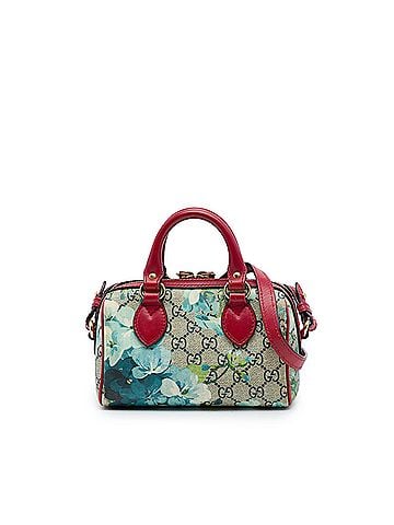 Gucci Mini GG Supreme Blooms Boston Bag (view 1)