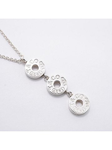 Tiffany & Co. Tiffany &amp; Co. Triple Circle Necklace, Sterling Silver 925, Women's (view 2)