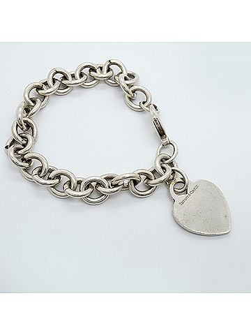 Tiffany & Co. Tiffany &amp; Co. Heart Tag Bracelet, Sterling Silver 925, Women's (view 2)