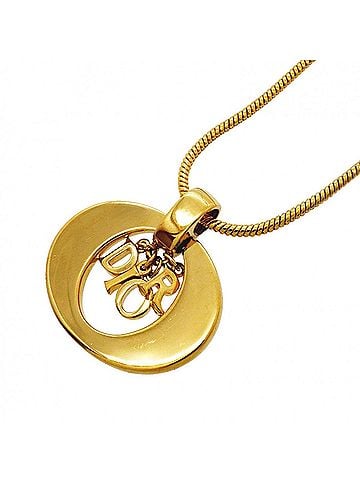Christian Dior Christian Dior Necklace, GP Plated Gold, Women's (view 1)