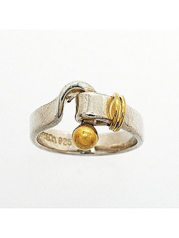 Tiffany & Co. Tiffany &amp; Co. Hook Eye Ring, 18K Yellow Gold (KYG), Sterling Silver 925, Women's (view 2)
