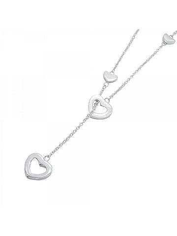 Tiffany & Co. Tiffany &amp; Co. Heart Link Lariat Necklace, Sterling Silver 925, Women's (view 1)