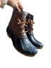 Sperry Top Sider Brown Blue Rain Boots Size EU 37 - photo 1