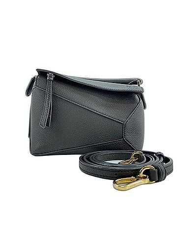 Loewe Loewe Puzzle Bag Mini 2-Way Handbag, Leather, Brown (view 1)